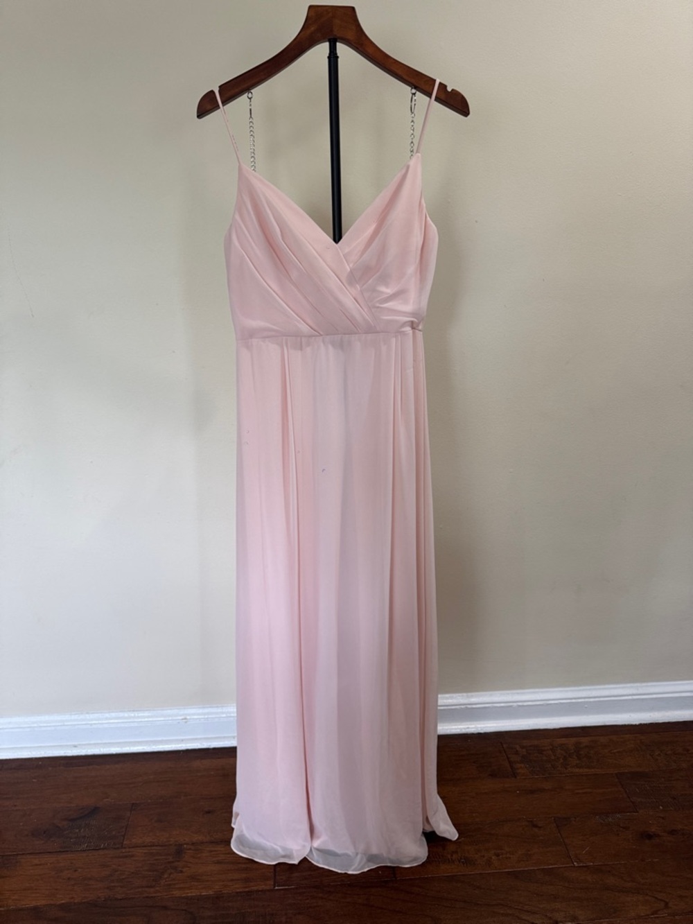 #LEVKOFF by Bill Levkoff Blush Pink Chiffon Gown (Size 10)